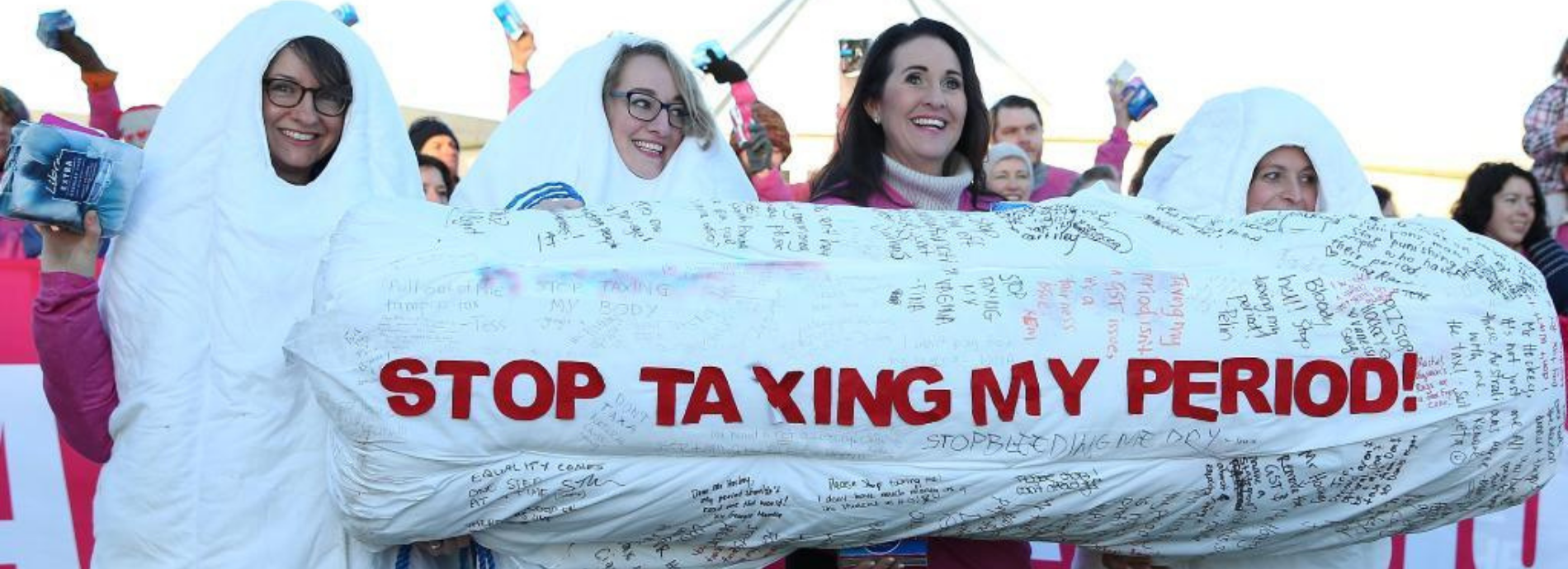 Access to sanitary items should be a right not a privilege Banner